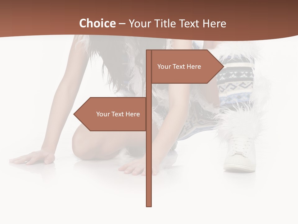 Cold Fall Female PowerPoint Template