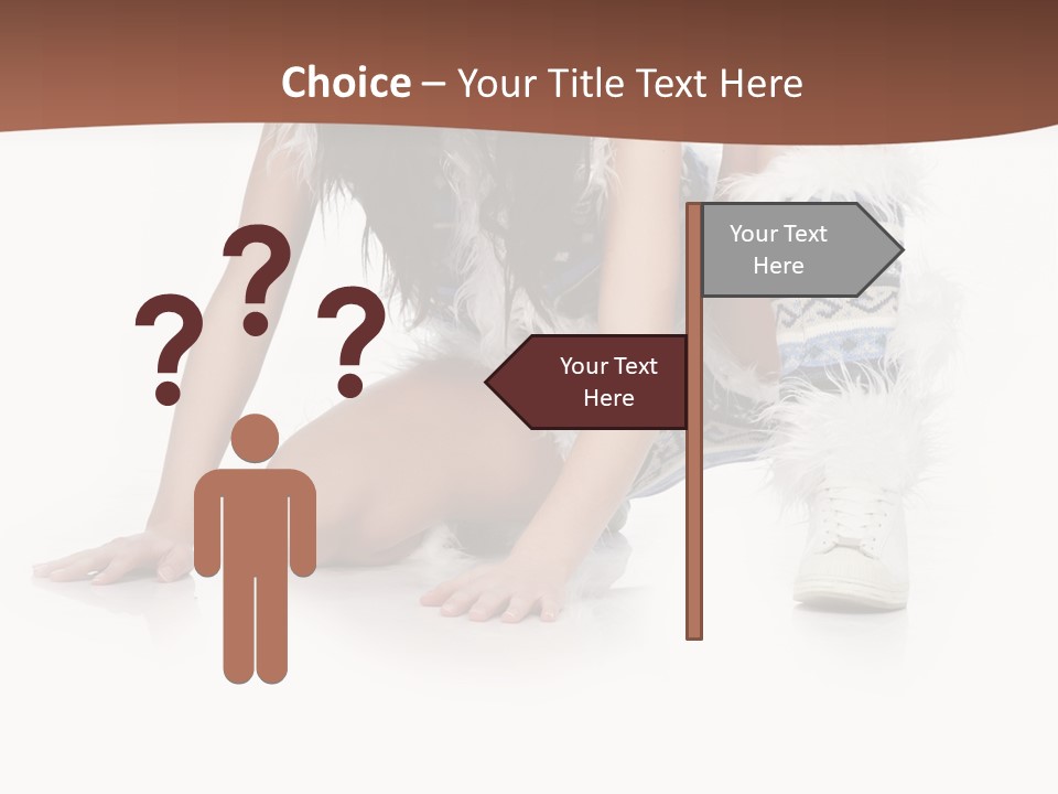 Cold Fall Female PowerPoint Template