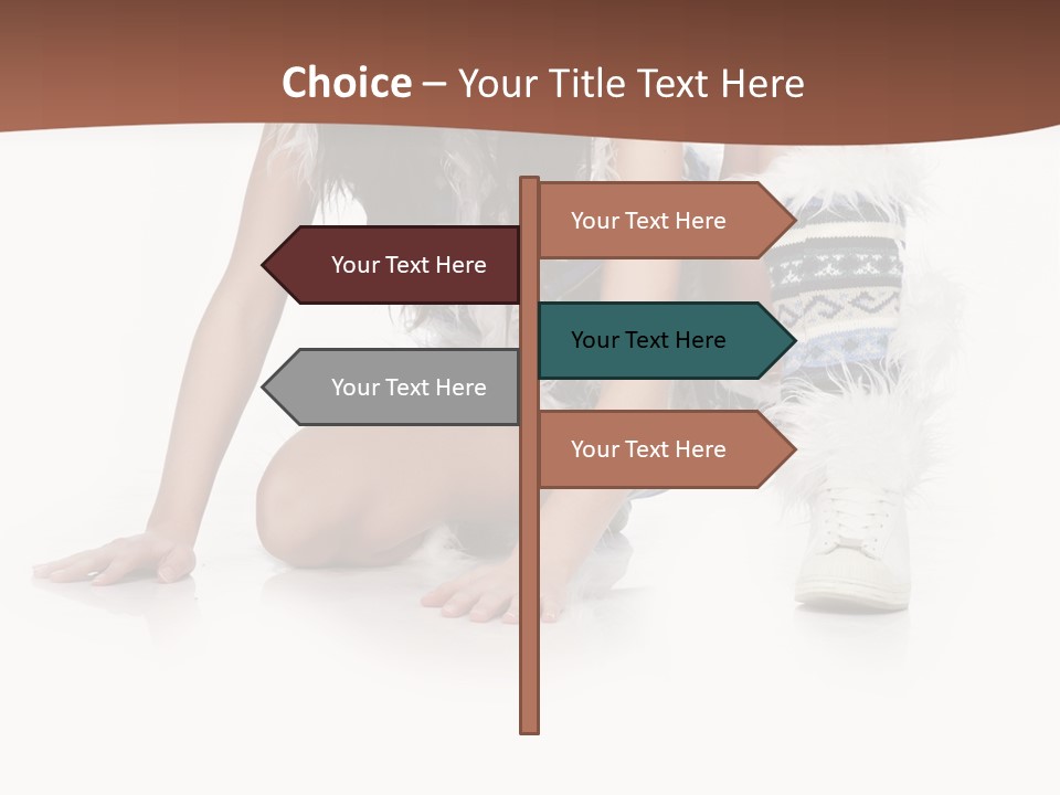 Cold Fall Female PowerPoint Template