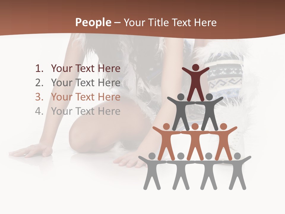 Cold Fall Female PowerPoint Template