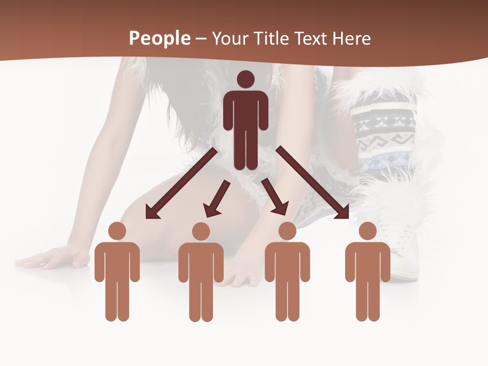 Cold Fall Female PowerPoint Template