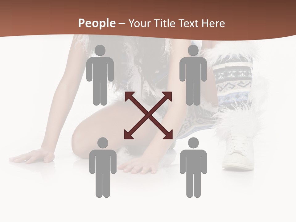 Cold Fall Female PowerPoint Template