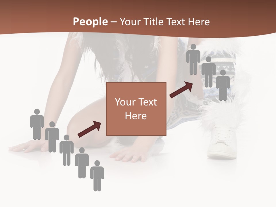 Cold Fall Female PowerPoint Template