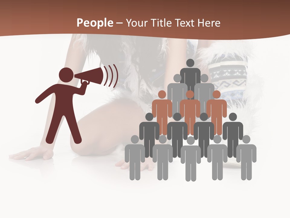 Cold Fall Female PowerPoint Template