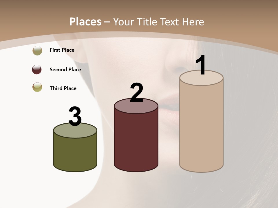 Lips Caucasian Care PowerPoint Template