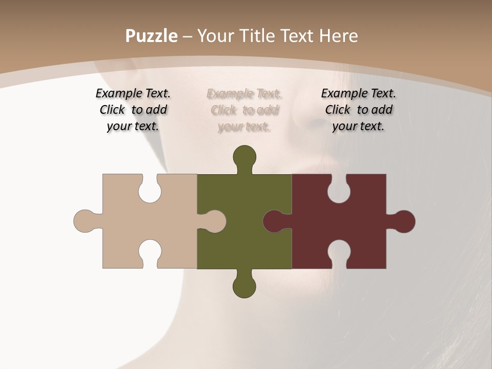 Lips Caucasian Care PowerPoint Template