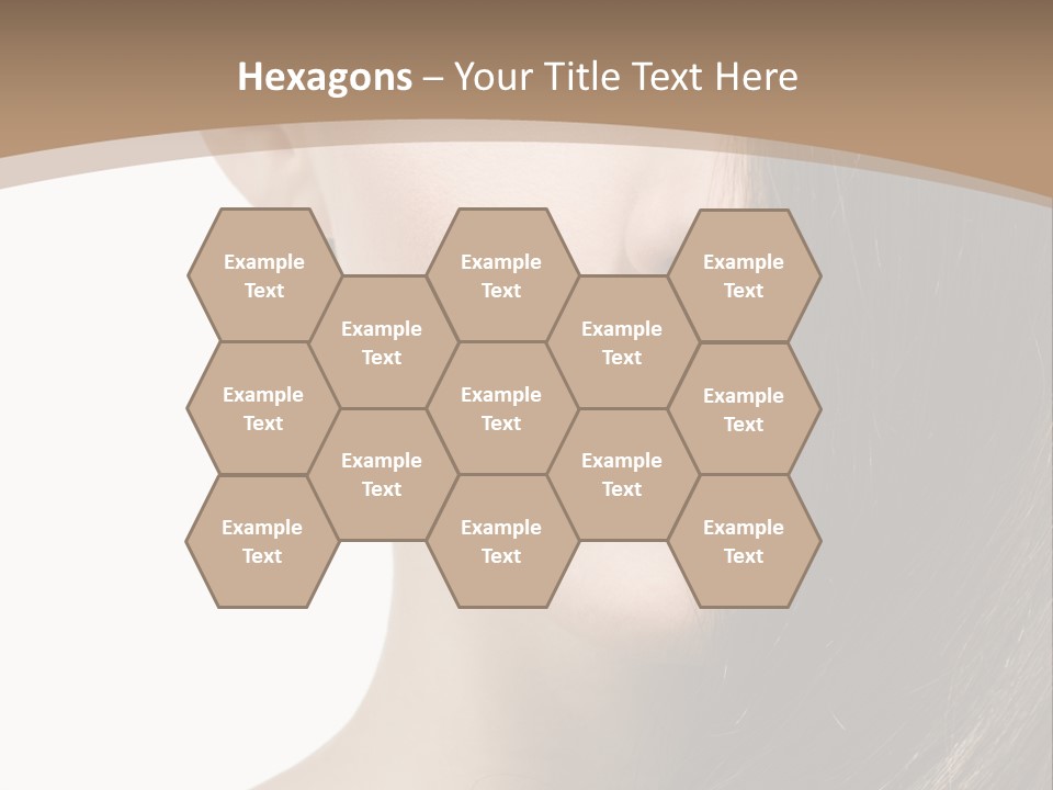 Lips Caucasian Care PowerPoint Template