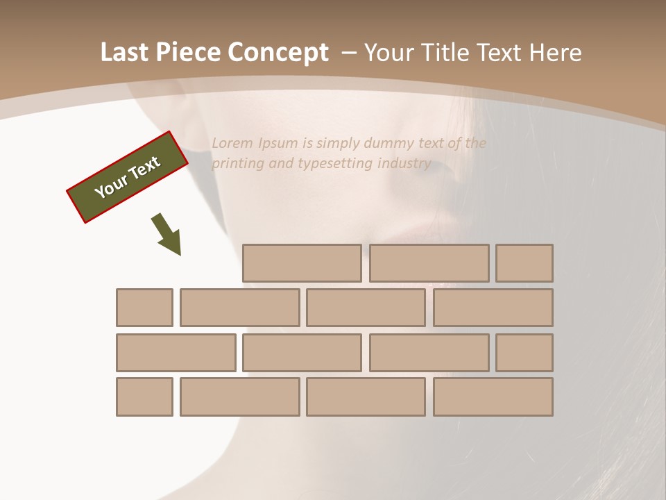 Lips Caucasian Care PowerPoint Template