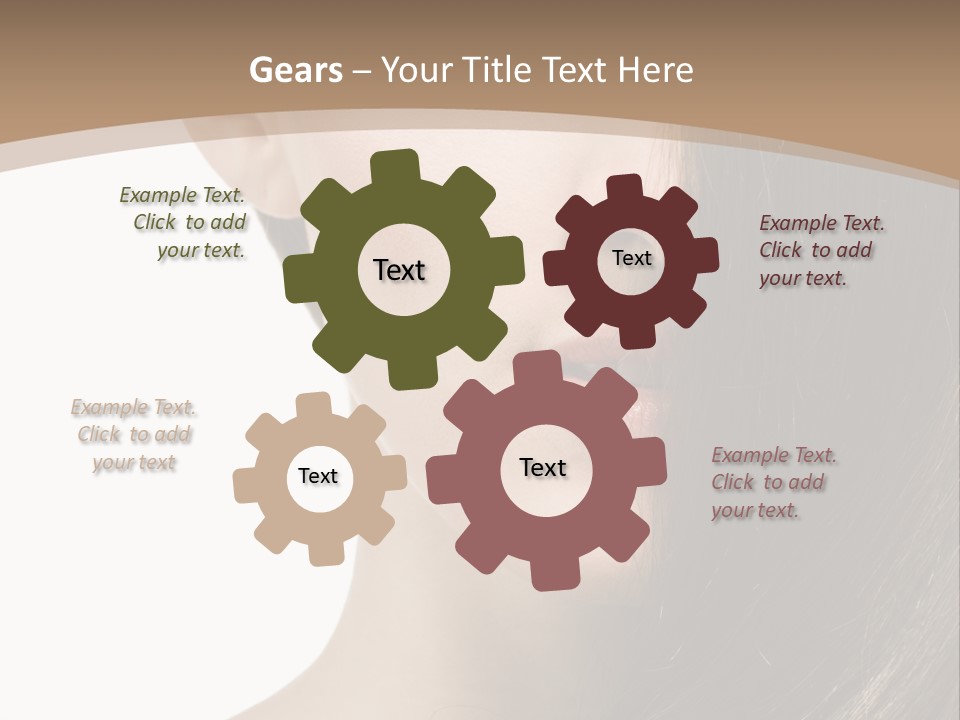 Lips Caucasian Care PowerPoint Template