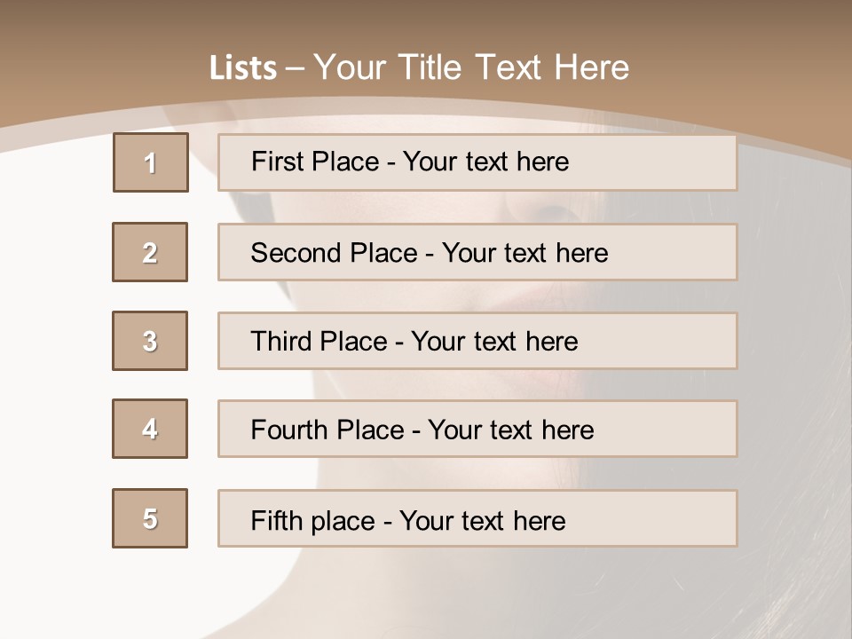 Lips Caucasian Care PowerPoint Template