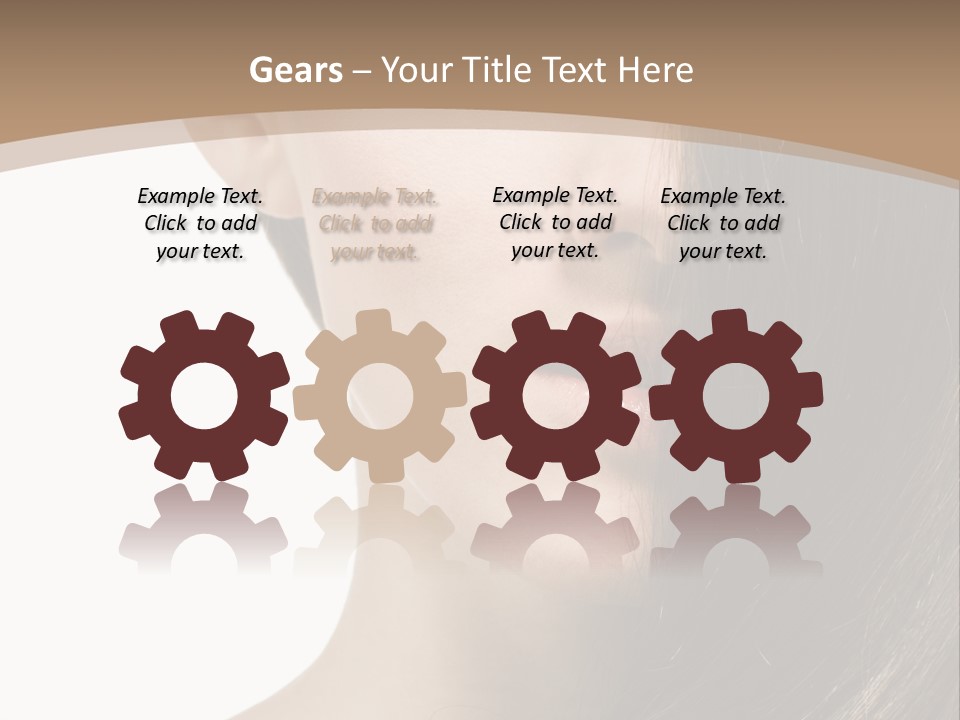 Lips Caucasian Care PowerPoint Template