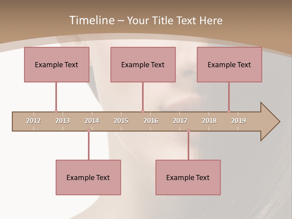 Lips Caucasian Care PowerPoint Template