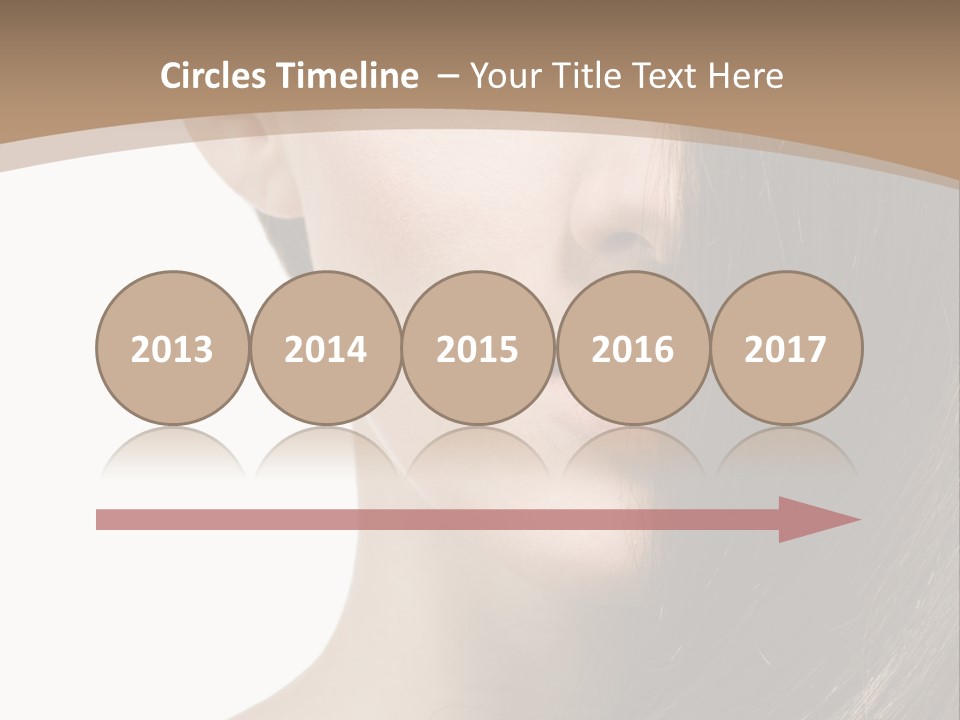 Lips Caucasian Care PowerPoint Template