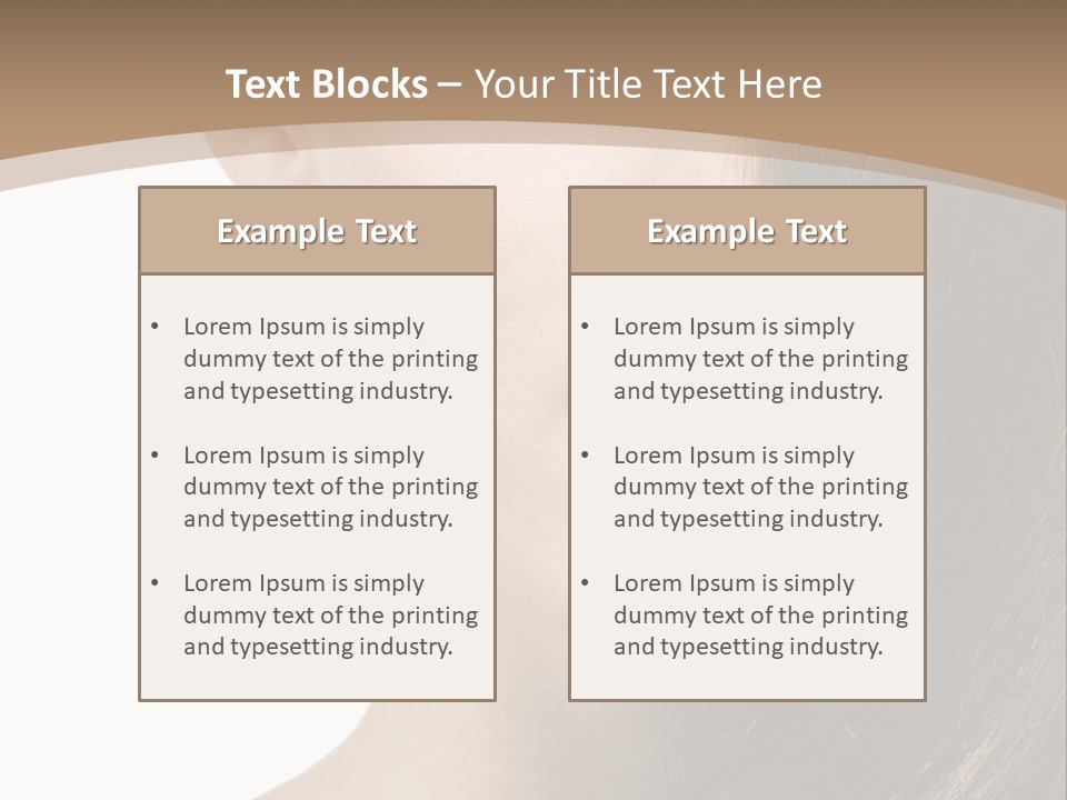 Lips Caucasian Care PowerPoint Template