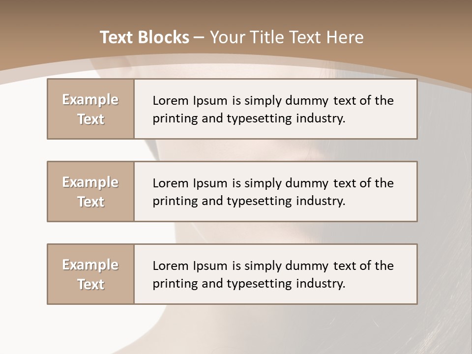 Lips Caucasian Care PowerPoint Template