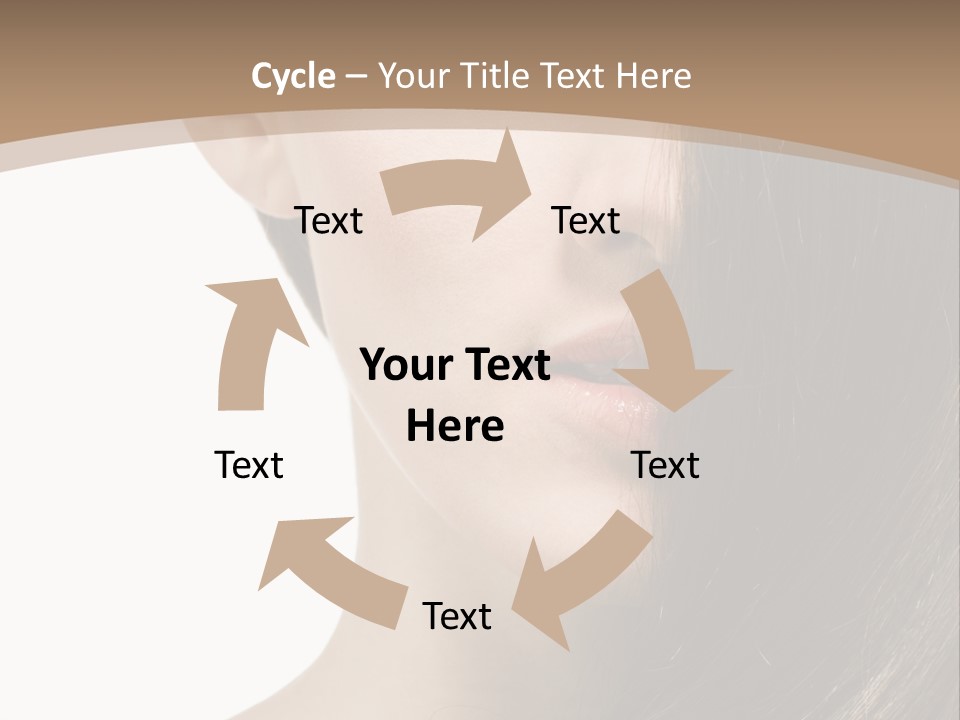 Lips Caucasian Care PowerPoint Template