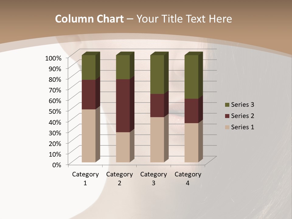 Lips Caucasian Care PowerPoint Template