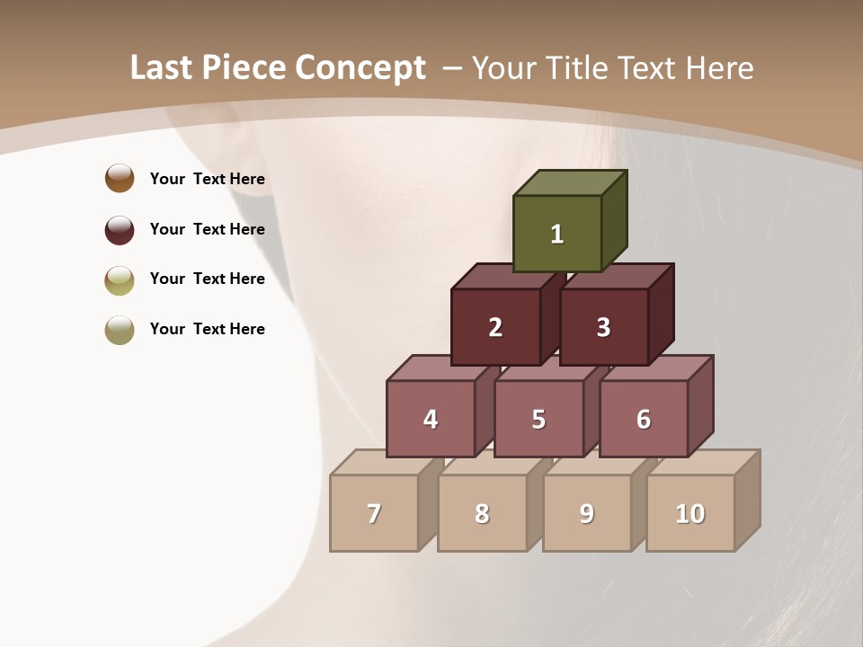 Lips Caucasian Care PowerPoint Template