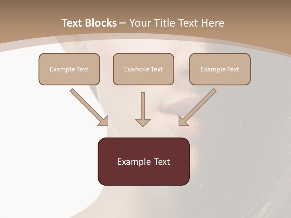 Lips Caucasian Care PowerPoint Template