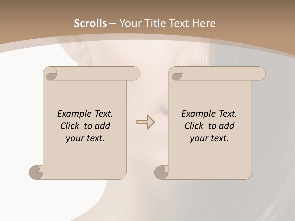 Lips Caucasian Care PowerPoint Template