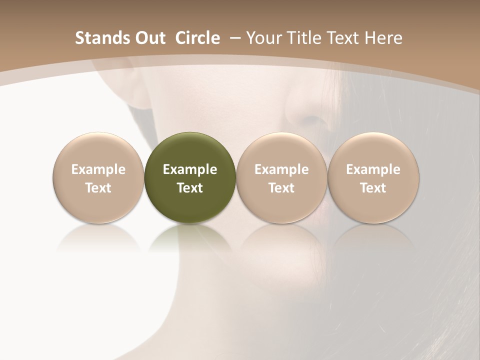 Lips Caucasian Care PowerPoint Template