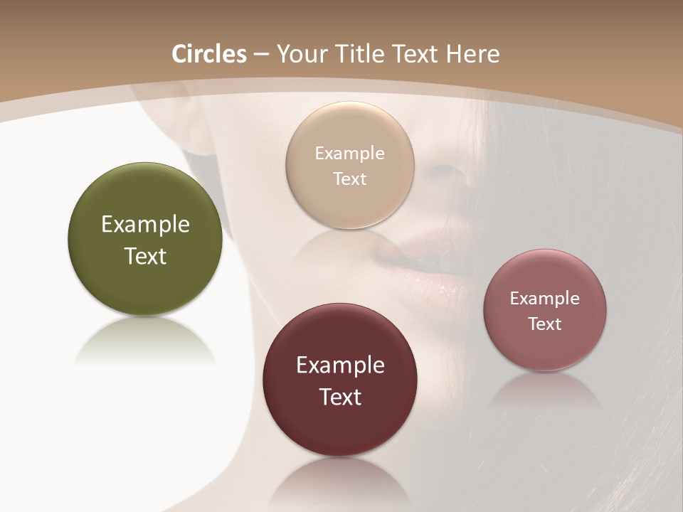 Lips Caucasian Care PowerPoint Template