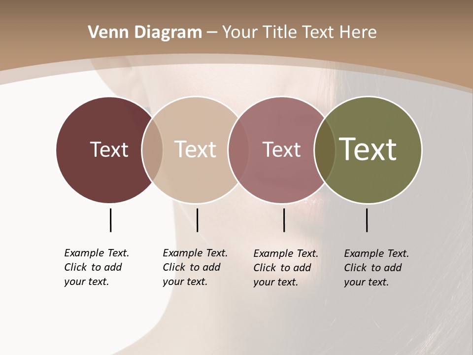 Lips Caucasian Care PowerPoint Template