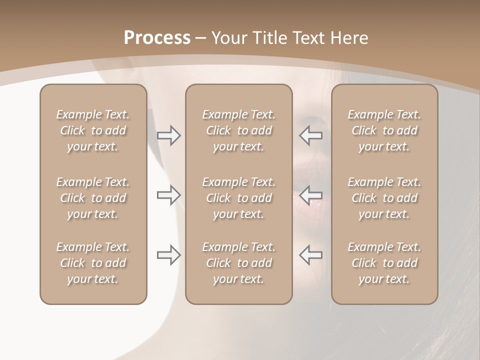 Lips Caucasian Care PowerPoint Template