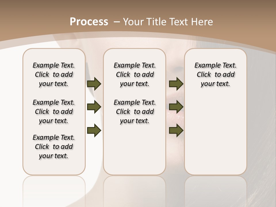 Lips Caucasian Care PowerPoint Template