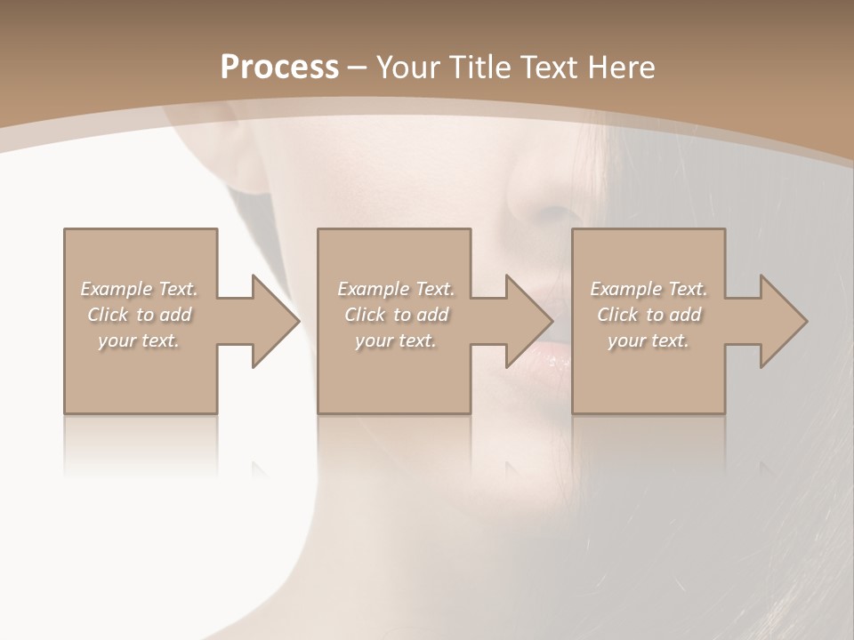 Lips Caucasian Care PowerPoint Template