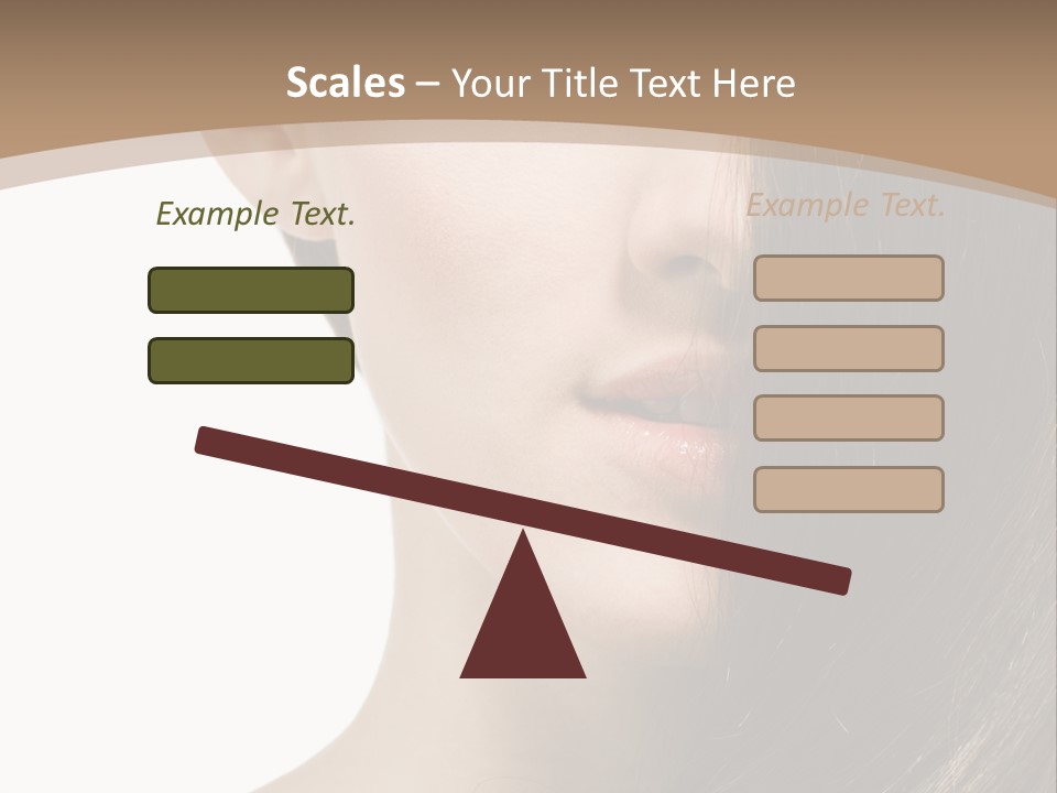 Lips Caucasian Care PowerPoint Template