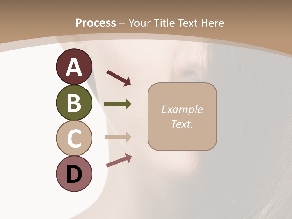 Lips Caucasian Care PowerPoint Template