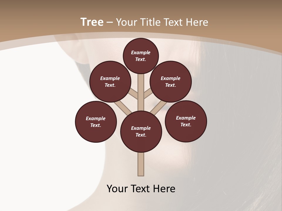 Lips Caucasian Care PowerPoint Template