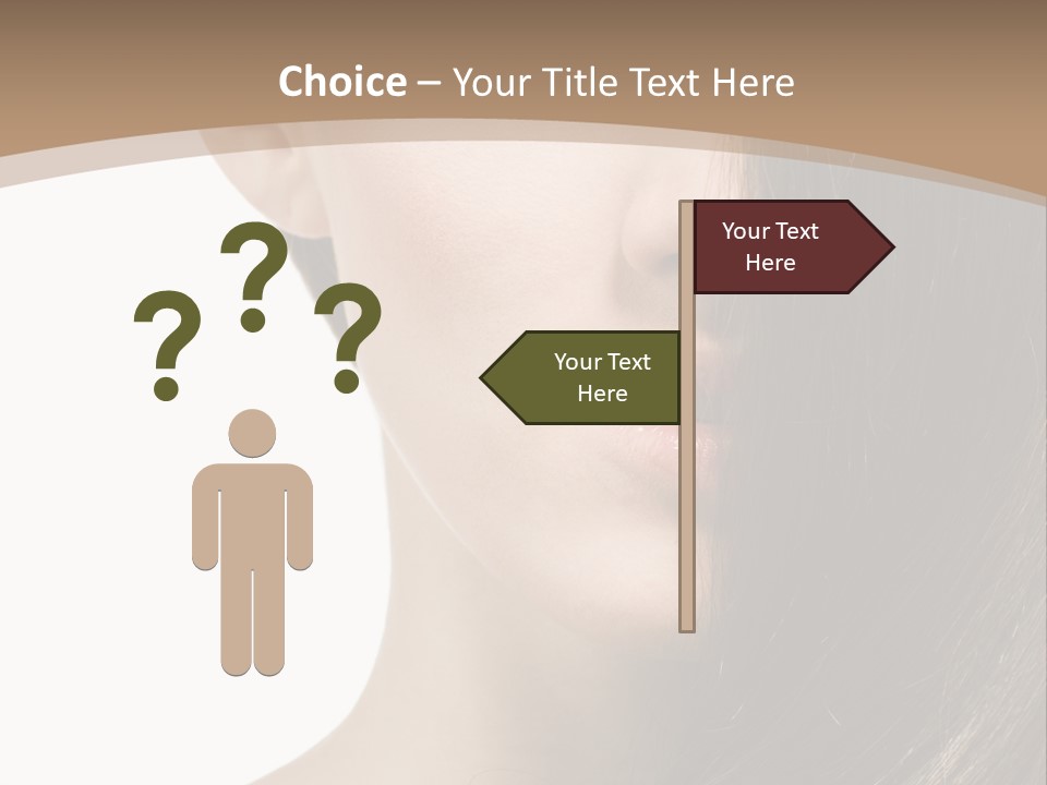 Lips Caucasian Care PowerPoint Template