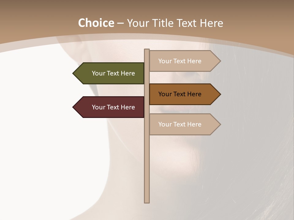 Lips Caucasian Care PowerPoint Template