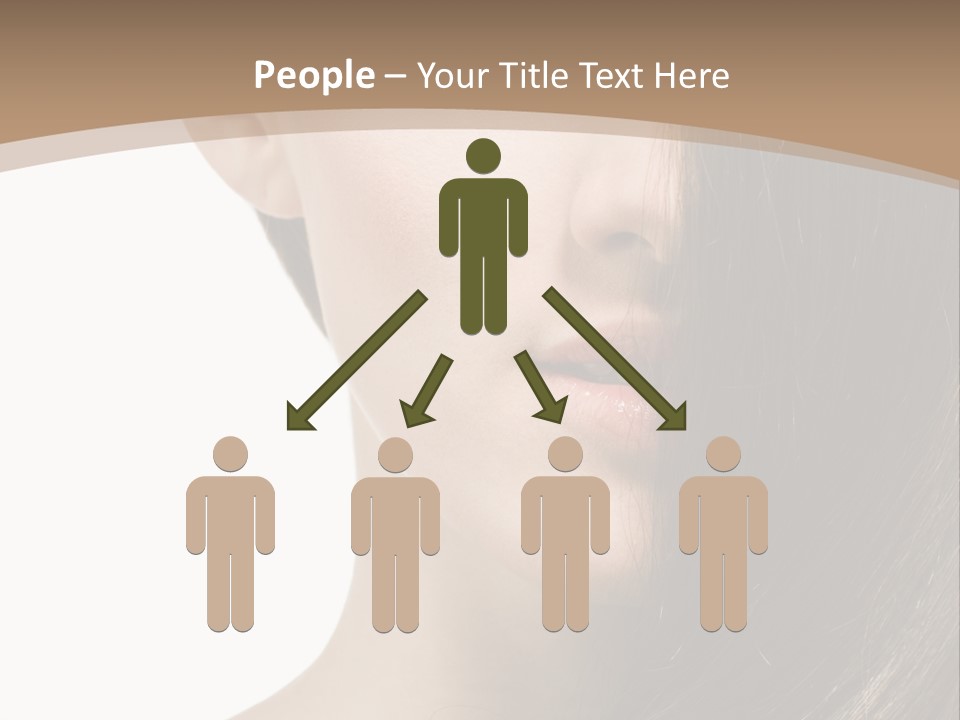 Lips Caucasian Care PowerPoint Template