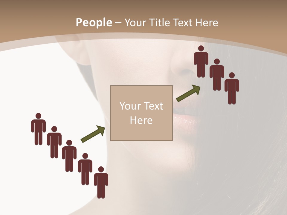 Lips Caucasian Care PowerPoint Template