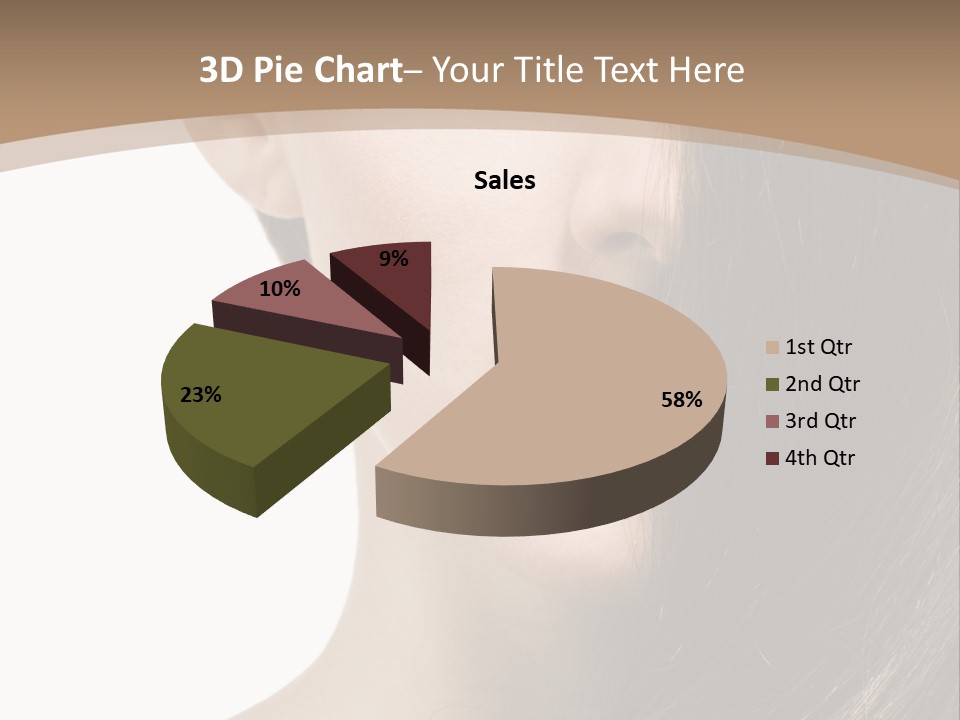 Lips Caucasian Care PowerPoint Template