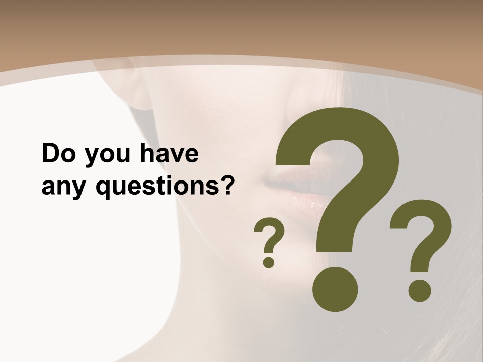 Lips Caucasian Care PowerPoint Template