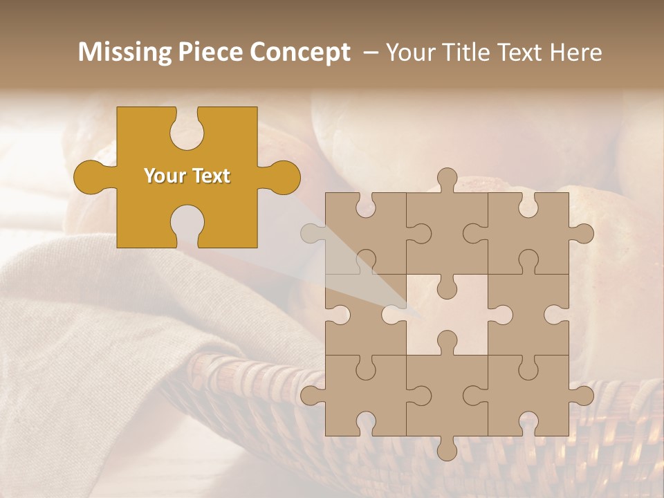 A Basket Full Of Bread Powerpoint Template PowerPoint Template