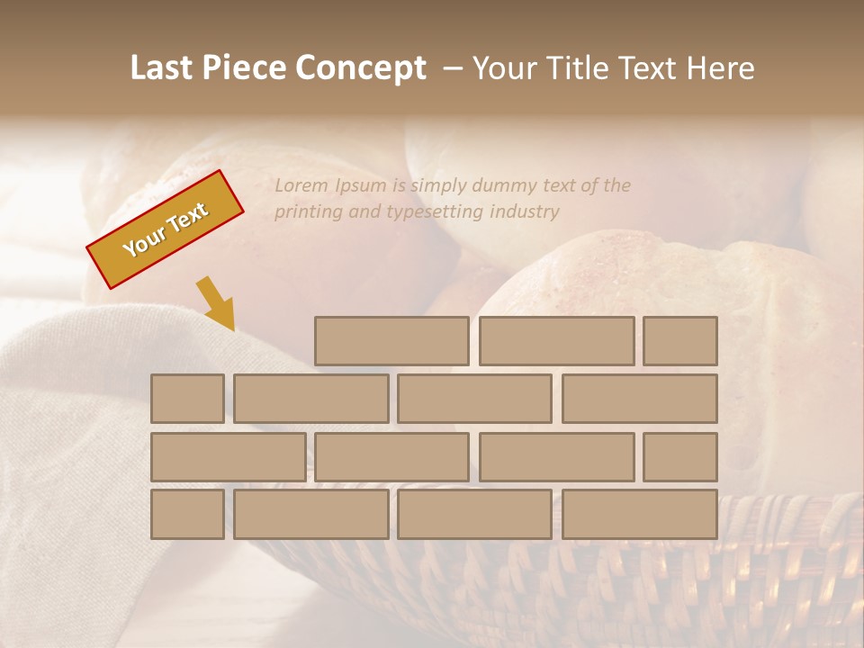 A Basket Full Of Bread Powerpoint Template PowerPoint Template