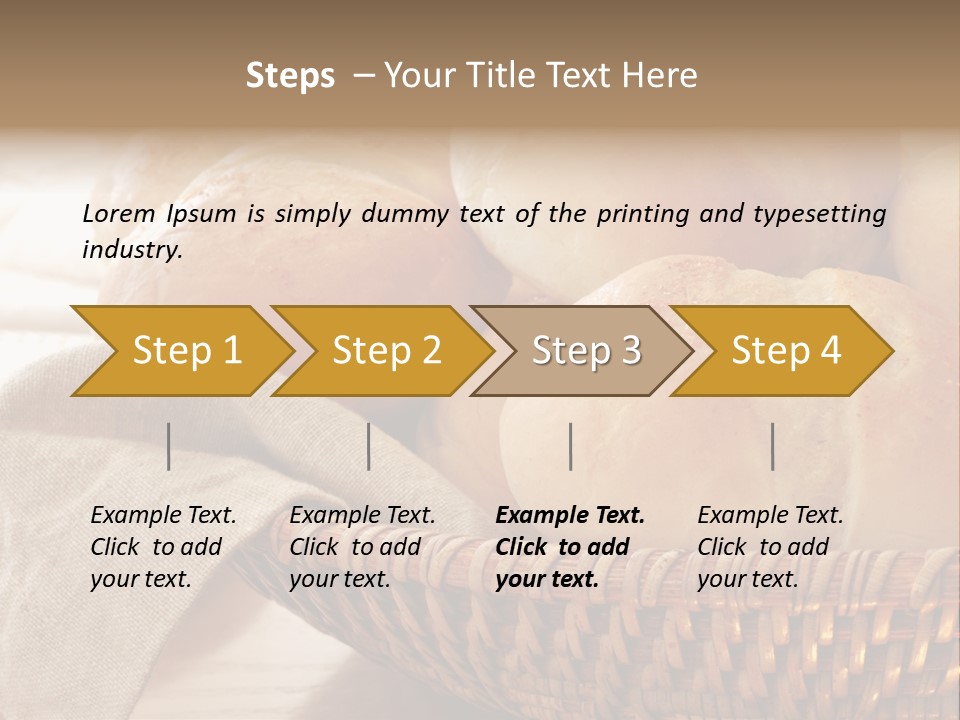 A Basket Full Of Bread Powerpoint Template PowerPoint Template