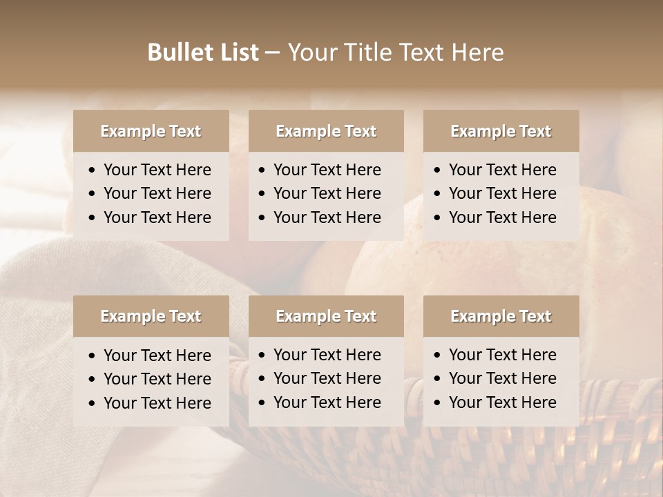 A Basket Full Of Bread Powerpoint Template PowerPoint Template