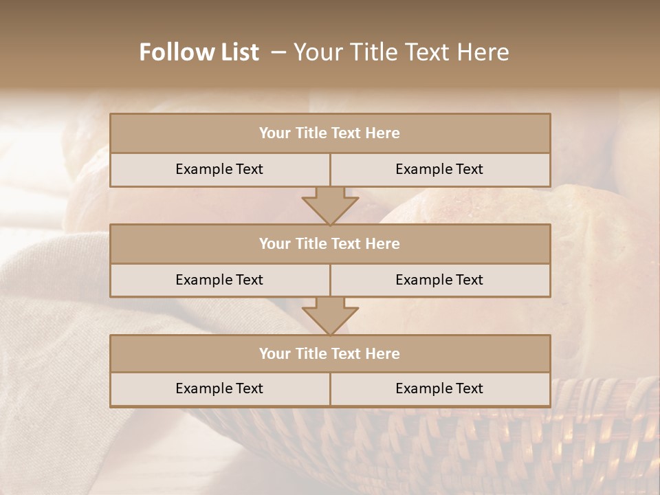 A Basket Full Of Bread Powerpoint Template PowerPoint Template