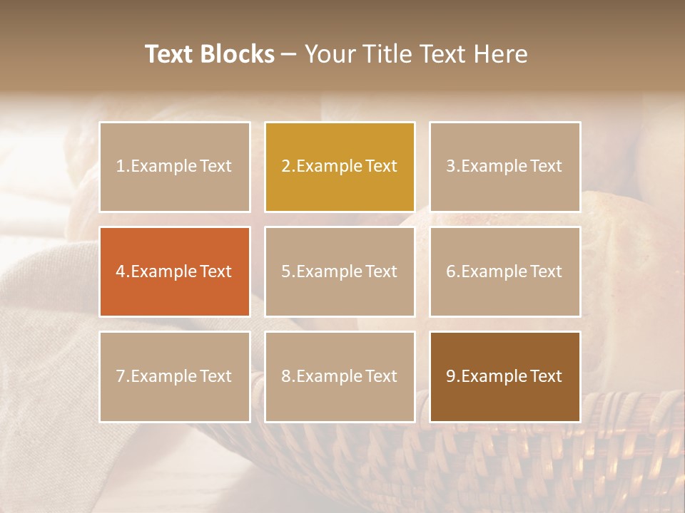 A Basket Full Of Bread Powerpoint Template PowerPoint Template