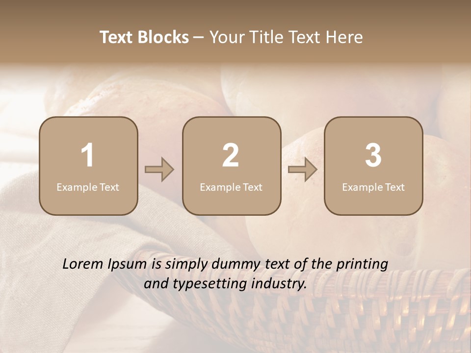 A Basket Full Of Bread Powerpoint Template PowerPoint Template
