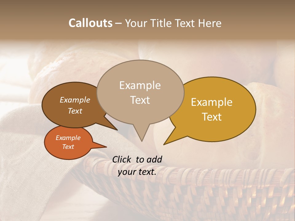 A Basket Full Of Bread Powerpoint Template PowerPoint Template