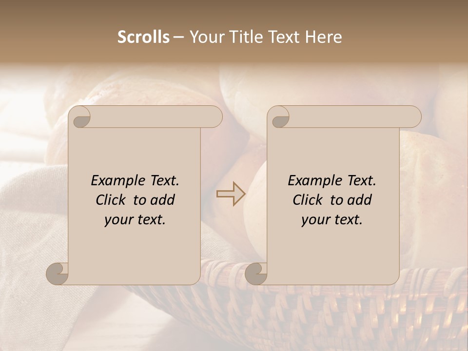 A Basket Full Of Bread Powerpoint Template PowerPoint Template
