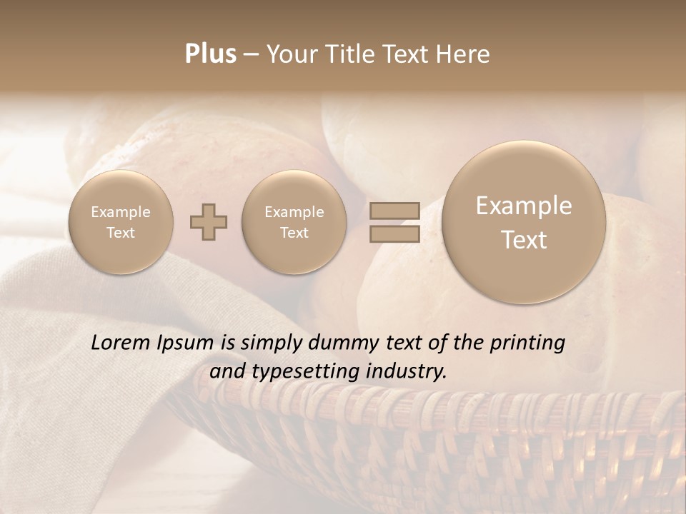 A Basket Full Of Bread Powerpoint Template PowerPoint Template