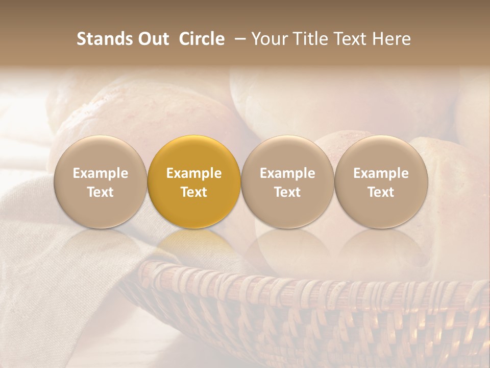 A Basket Full Of Bread Powerpoint Template PowerPoint Template